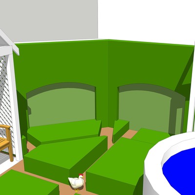green wall