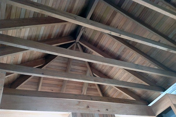 exposed ceiling structure